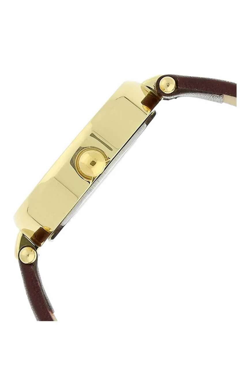 Titan Raga Viva Champagne Dial Analog Leather Strap Watch for Women