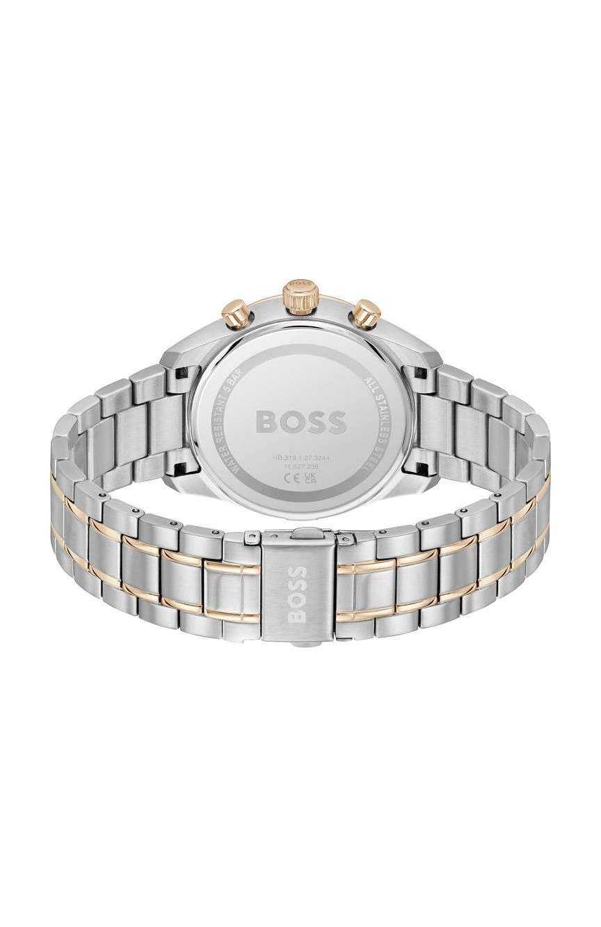 بوص ساعة بوص جراند بريكس 40 مستديرة بسوار من الفولاذ المقاوم للصدأ مقاس 40 مم للرجال