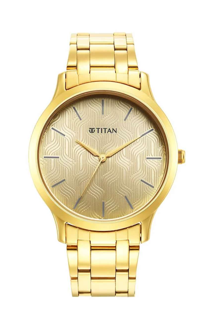 Titan Karishma Radiance Champagne Dial Analog Watch for Men