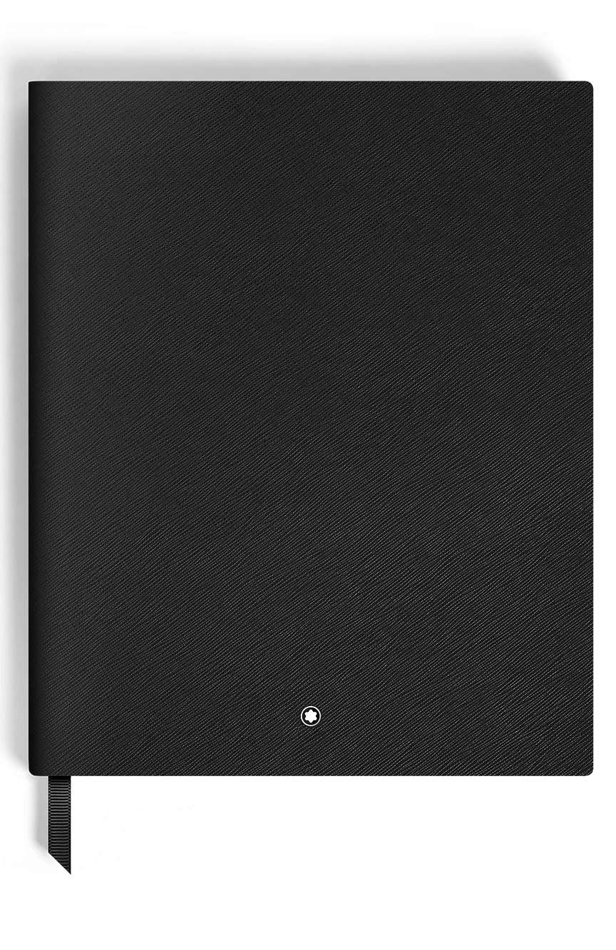 مون بلان Notebook Large Saffiano Leather Black Blank Pages