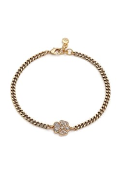 Mon Reve Gold Plated Brass and Zircon Necklace