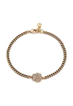 Mon Reve Gold Plated Brass and Zircon Necklace