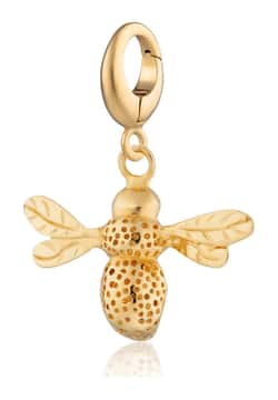 Lily Charmed Gold Plated Bee Charm