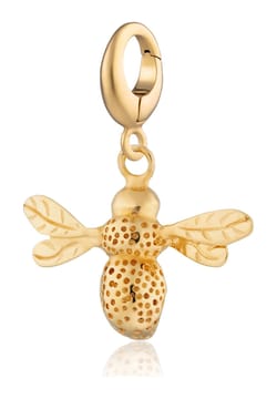 Lily Charmed Gold Plated Bee Charm