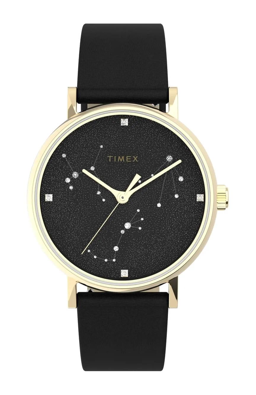 

Timex | women Celestial Opulence 37mm Textured Strap Watch