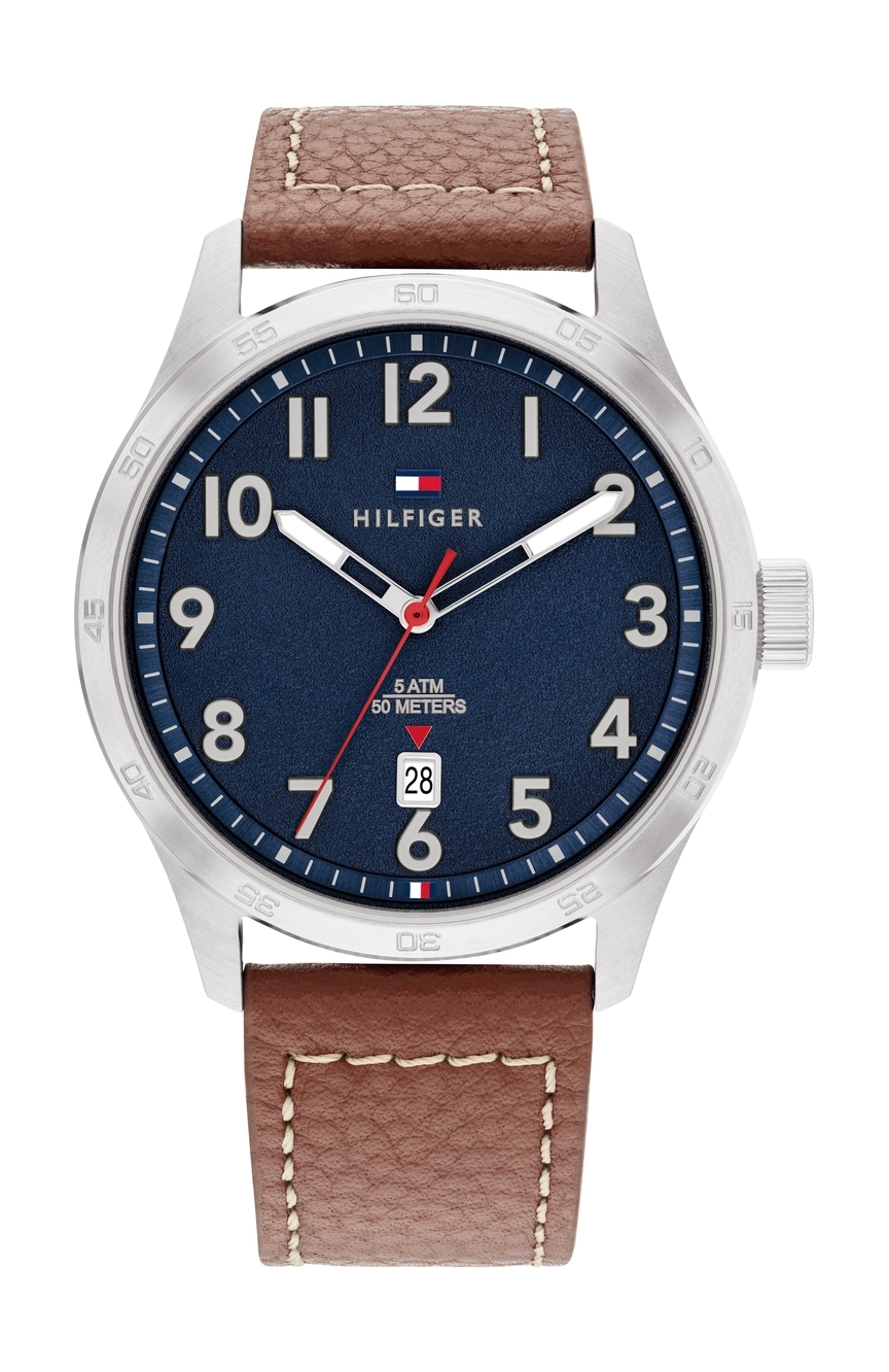 Tommy Hilfiger men's watch 1792063 blue face leather strap