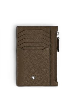 Montblanc محفظة بطاقات بسعة 8 بطاقات ائتمان بسحاب