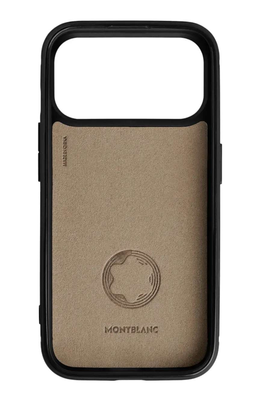 مون بلان Hardshell Case for iPhone 17 Pro with 2cc in Extreme Leather