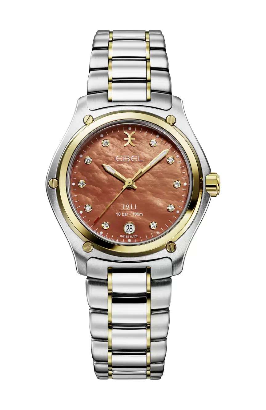 ايبل ساعة يد نسائية بسوار معدني بتقنية الكوارتز 1911