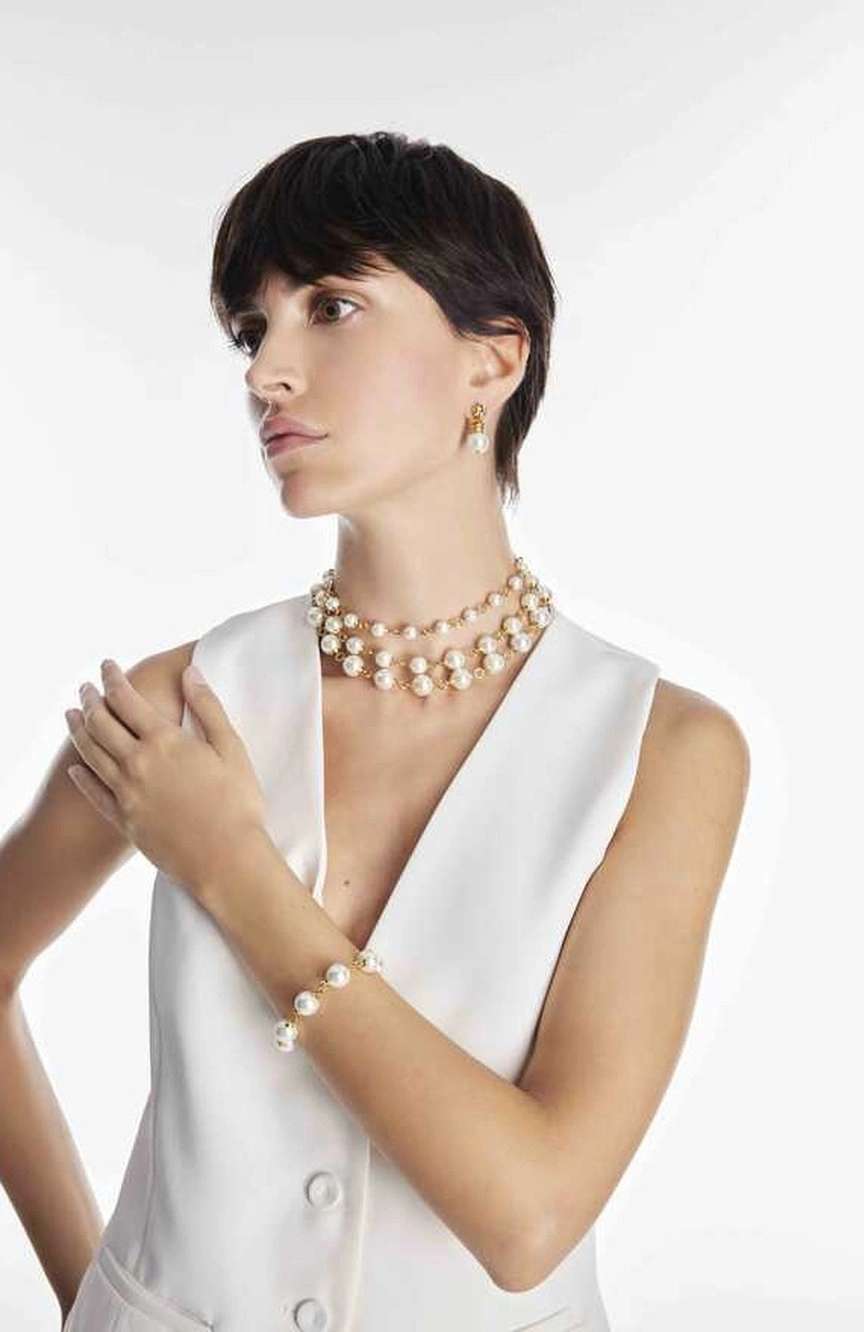 Mon Reve Multi Strand Pearl Necklace