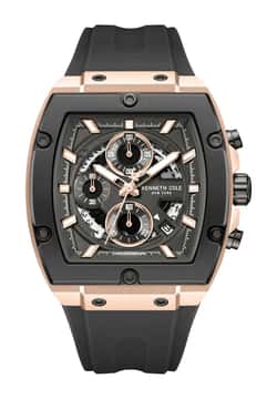 Kenneth Cole ساعة انالوج بسوار سيليكون من كينيث كول للرجال KCWGOGO0067602