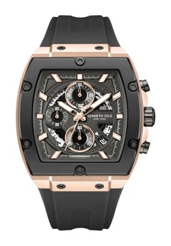 Kenneth Cole ساعة انالوج بسوار سيليكون من كينيث كول للرجال KCWGOGO0067602