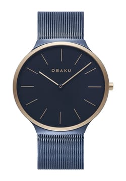 Obaku Men Analog Stainless Steel Watch