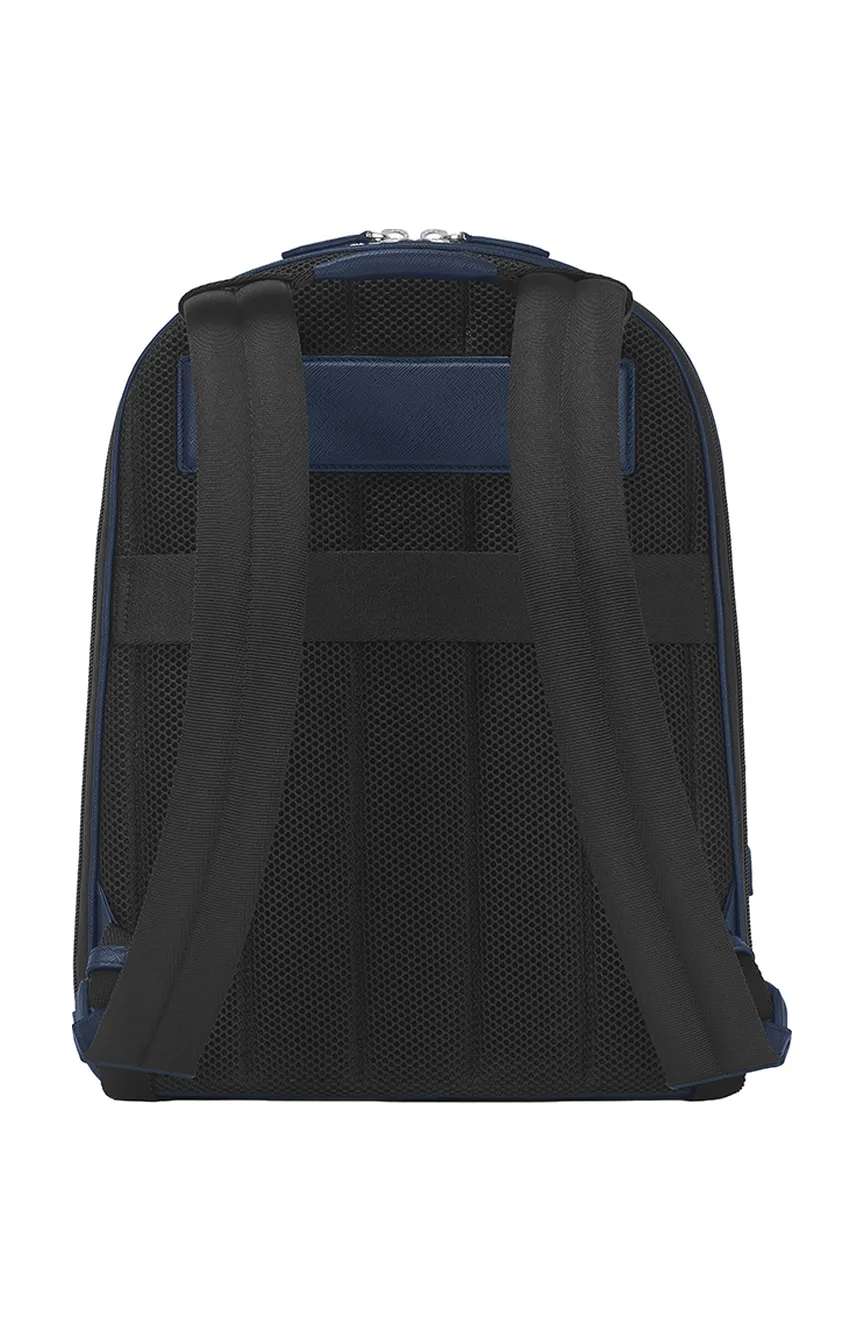 Montblanc Medium Backpack With 3 Compartments In Sartorial Leather
