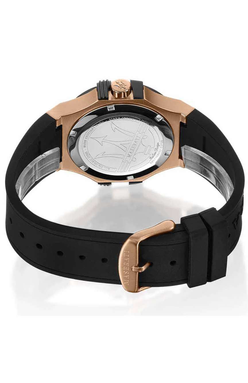 MASERATI Men Quartz Rubber Watch