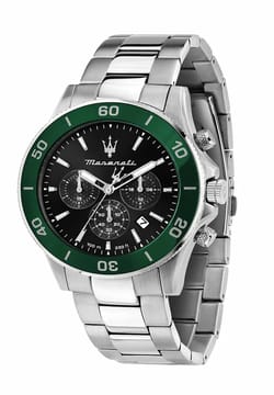 MASERATI ساعة كوارتز بسوار معدني للرجال