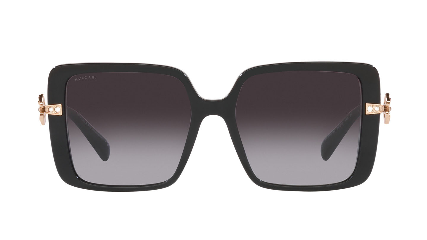 Bvlgari Women Square Black Sunglass | RivoliShop.com