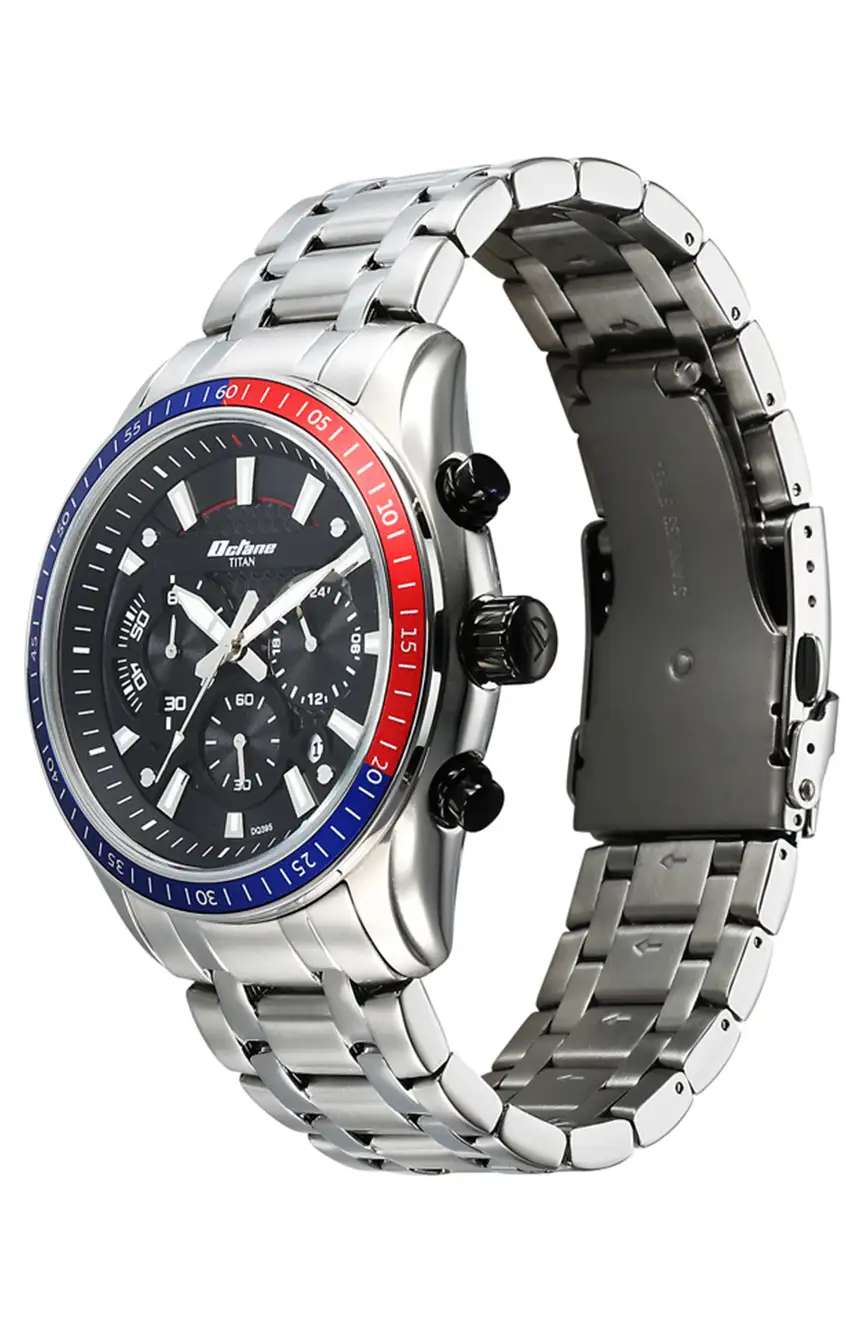 Titan Octane Sports Fashion Chronograph Steel Strap Watch For Men
