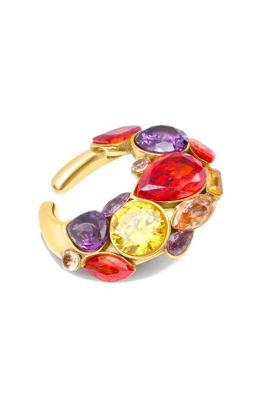 يباريس Dahlia Gold Earcuff