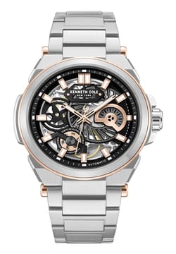 Kenneth Cole ساعة عصرية بسوار ستانلس ستيل من كينيث كول للرجال