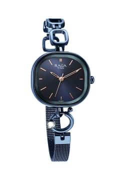 Titan Raga Delight Blue Dial Analog Metal Strap Watch for Women