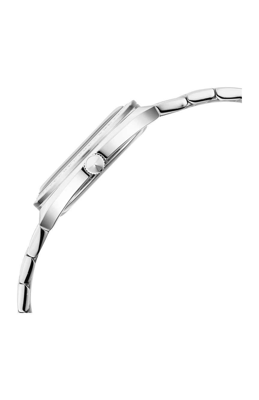 Titan Glamour Quartz Analog Blue Dial Silver Stainless Steel Strap Watch For Women