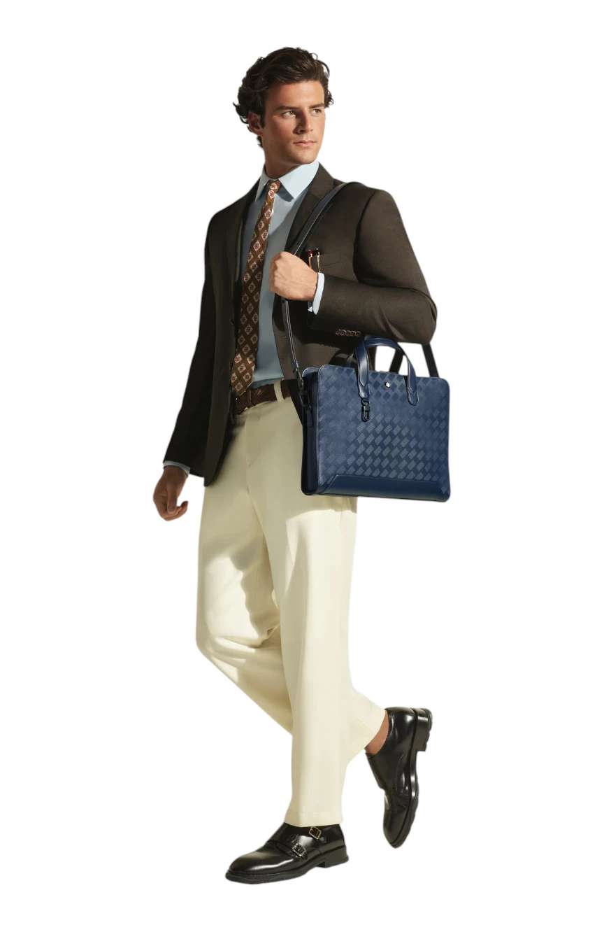 Montblanc Thin Briefcase in Extreme Leather