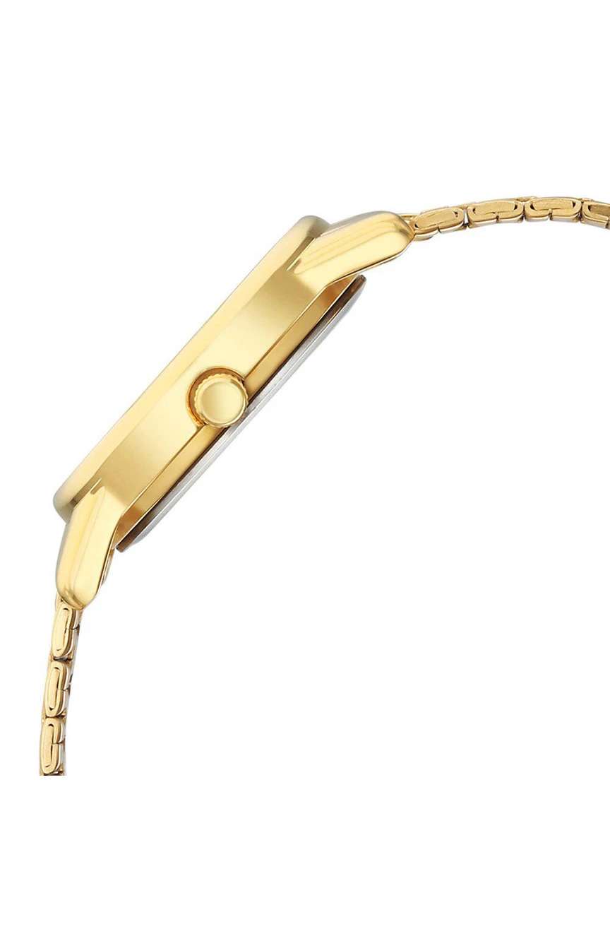 Titan Karishma Quartz Analog Silver Dial Golden Stainless Steel Strap Watch For Women