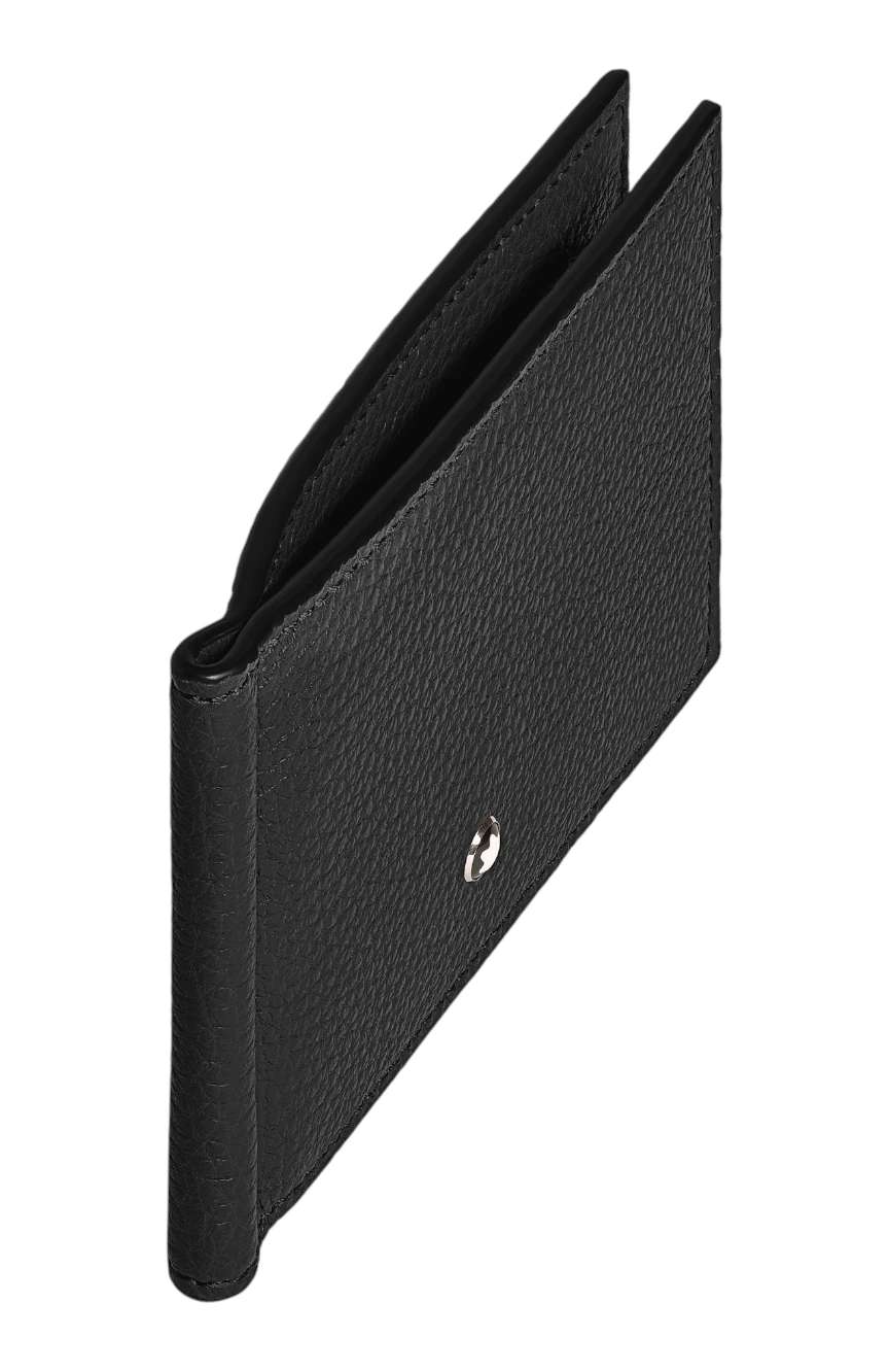 Montblanc Wallet 6cc with Money Clip in Grain Leather