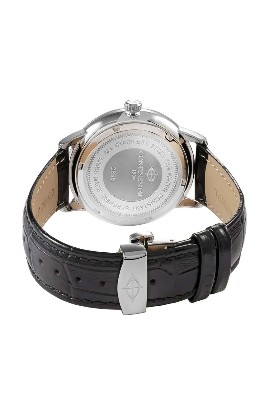 Continental Gents Black Stainless Steel watch