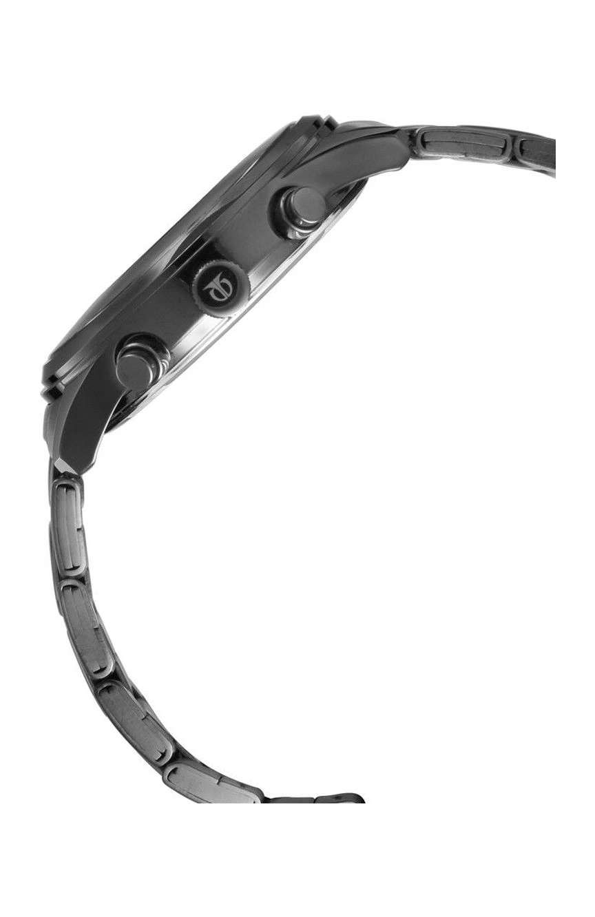 Titan Workwear Multifunction Black Round Dial Black Metal Strap Watch For Men