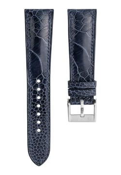 Delugs Leather - Blue Jean Ostrich Signature Strap