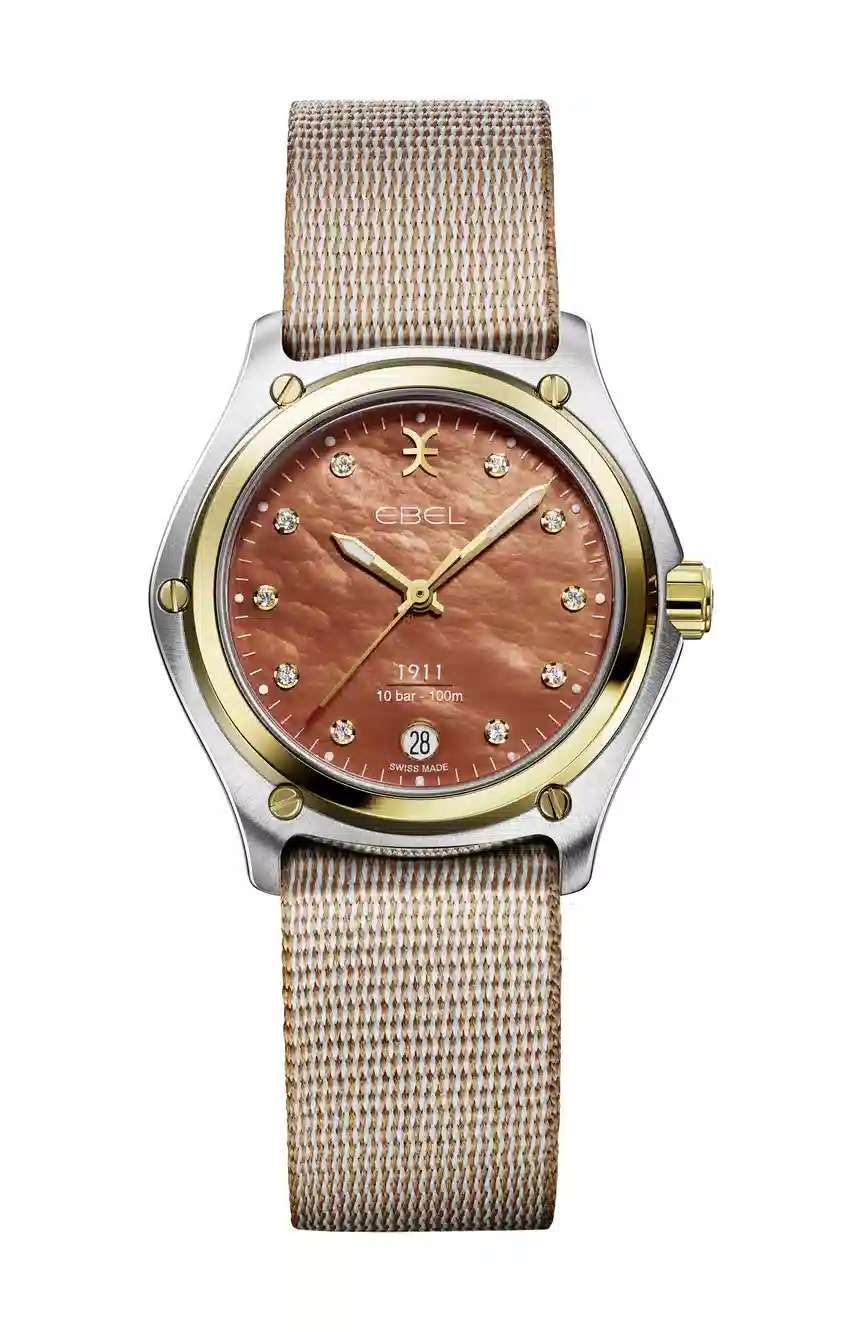 ايبل ساعة يد نسائية بسوار معدني بتقنية الكوارتز 1911