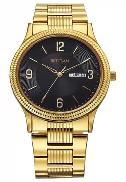 Titan Black Dial Analog Watch for Men