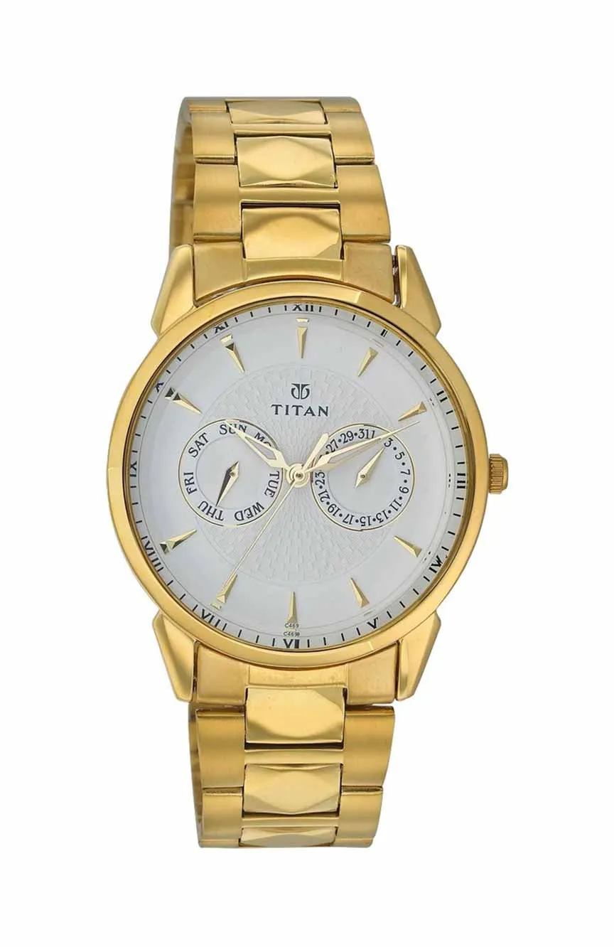 

Titan | Titan Quartz Multifunction Silver Dial Watch for Men