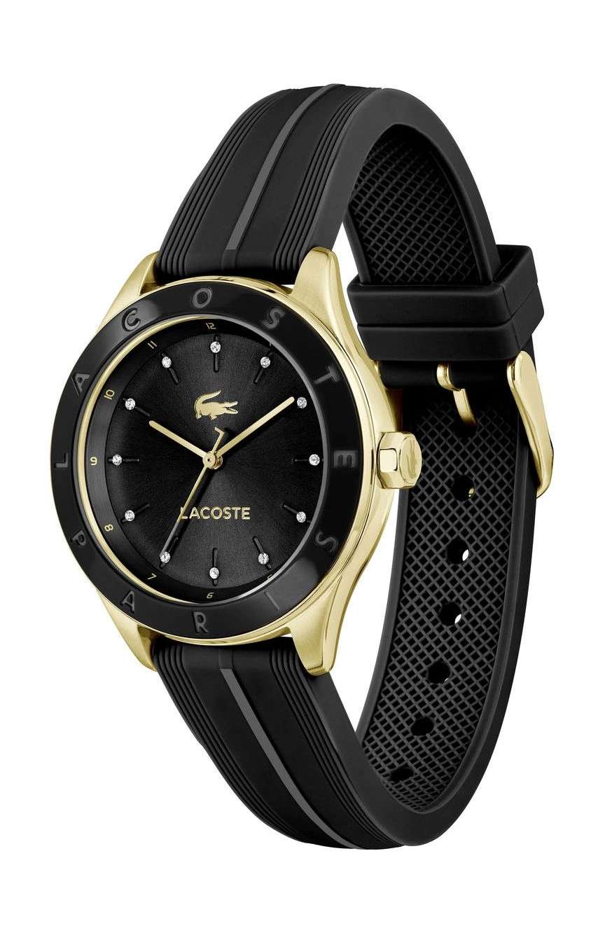 لاكوست ساعة لاكوست بيلي بميناء مستدير مقاس 36 مم وسوار سيليكون للنساء