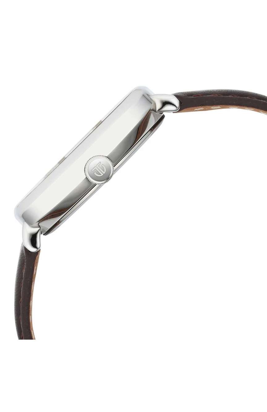 Titan Neo Curve Quartz Analog Anthracite Dial Brown Leather Strap Watch for Men