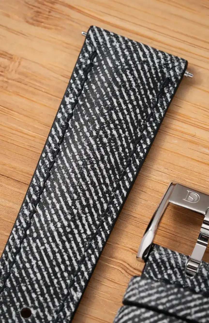 Delugs Leather - Light Grey Denim Signature Strap