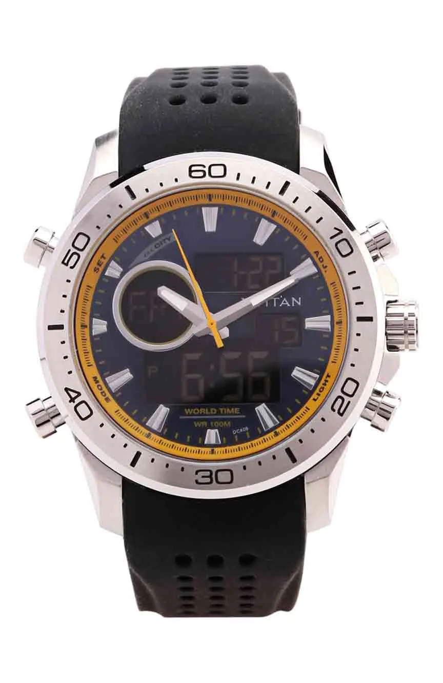 

Titan | men Titan Ana Digi Blue Dial Quartz Digital Strap Watch for Men