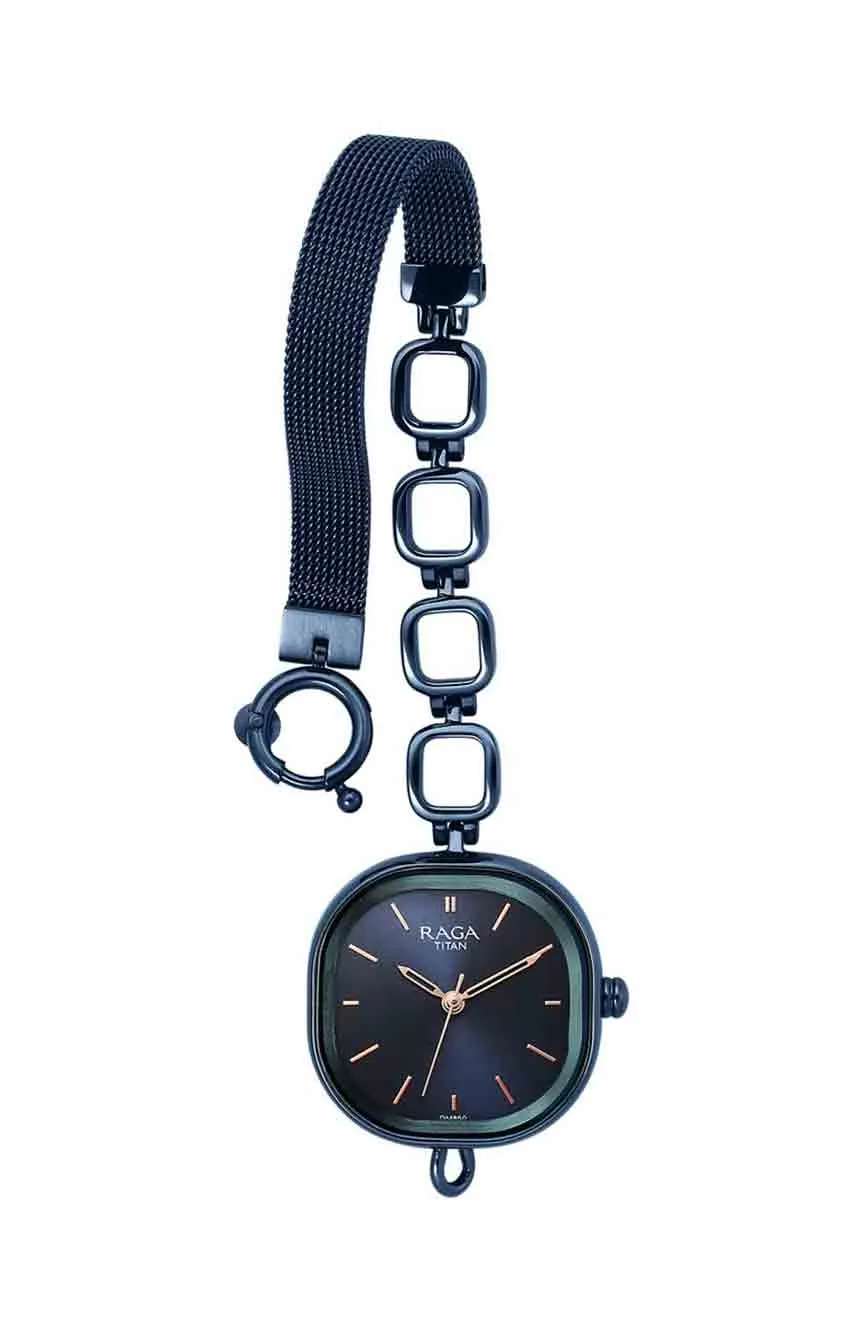 Titan Raga Delight Blue Dial Analog Metal Strap Watch for Women