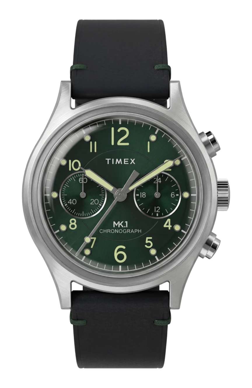 Timex MK1 Chronograph 40mm Leather Strap Watch