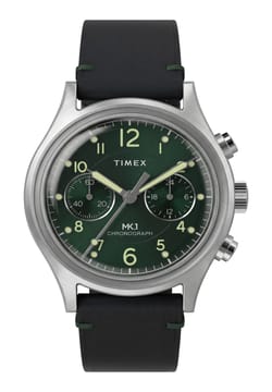 Timex MK1 Chronograph 40mm Leather Strap Watch