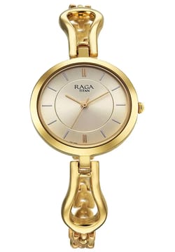 Titan Raga Round Shape Analog Wrist Watch for Women