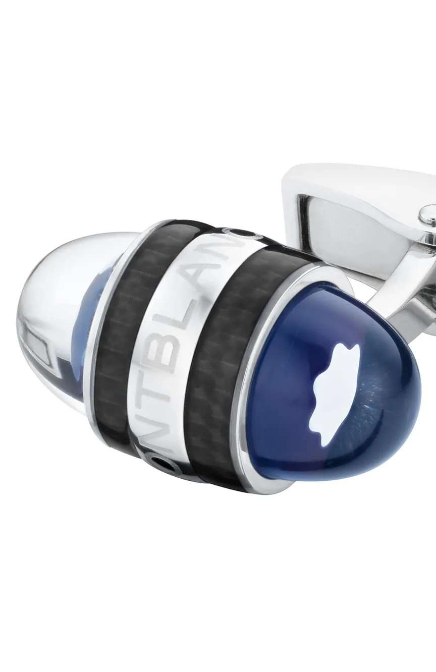 مون بلان أزرار أكمام من ستار ووكر مصنوعة من الفولاذ والورنيش