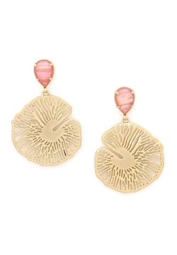 Ori Tao Gypsy golden post earrings Water lily