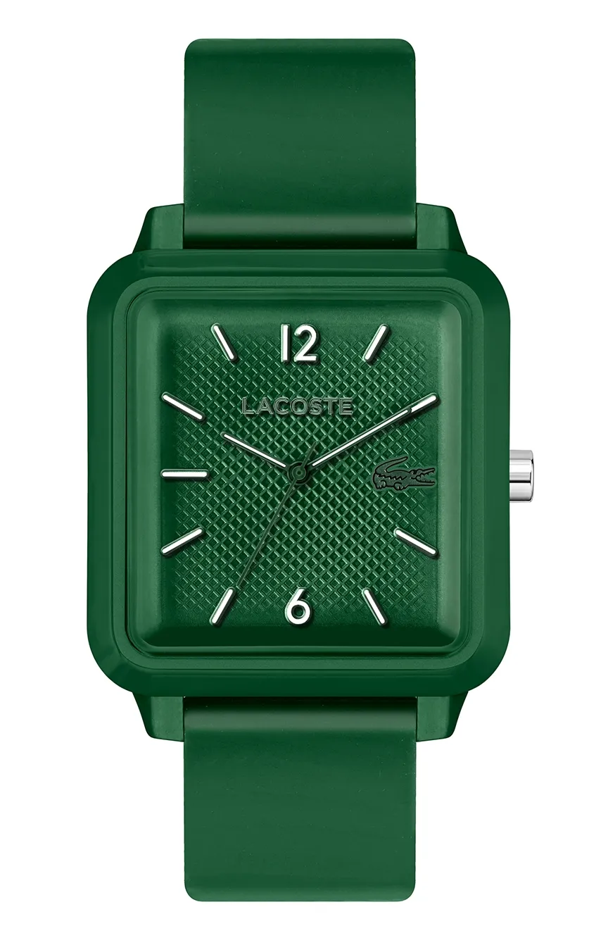 Lacoste green silicone watch online