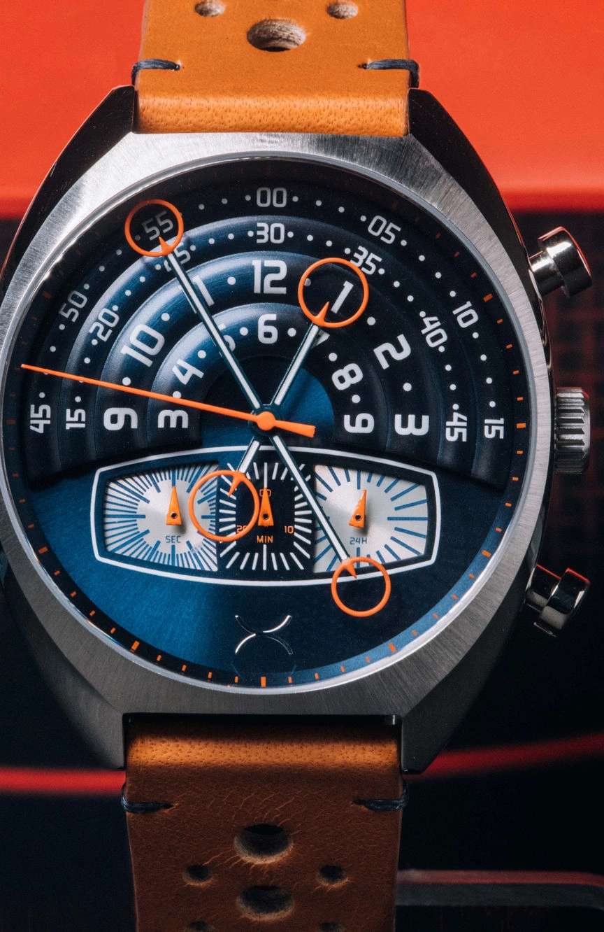 زيريك هالوغراف III كرونو لون أزرق وبُنى