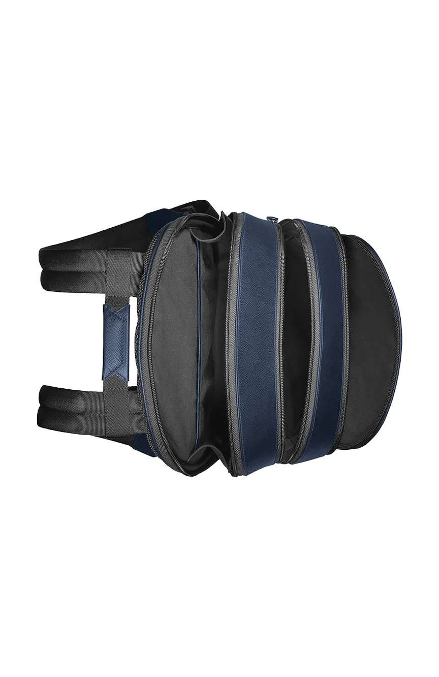 Montblanc Medium Backpack With 3 Compartments In Sartorial Leather