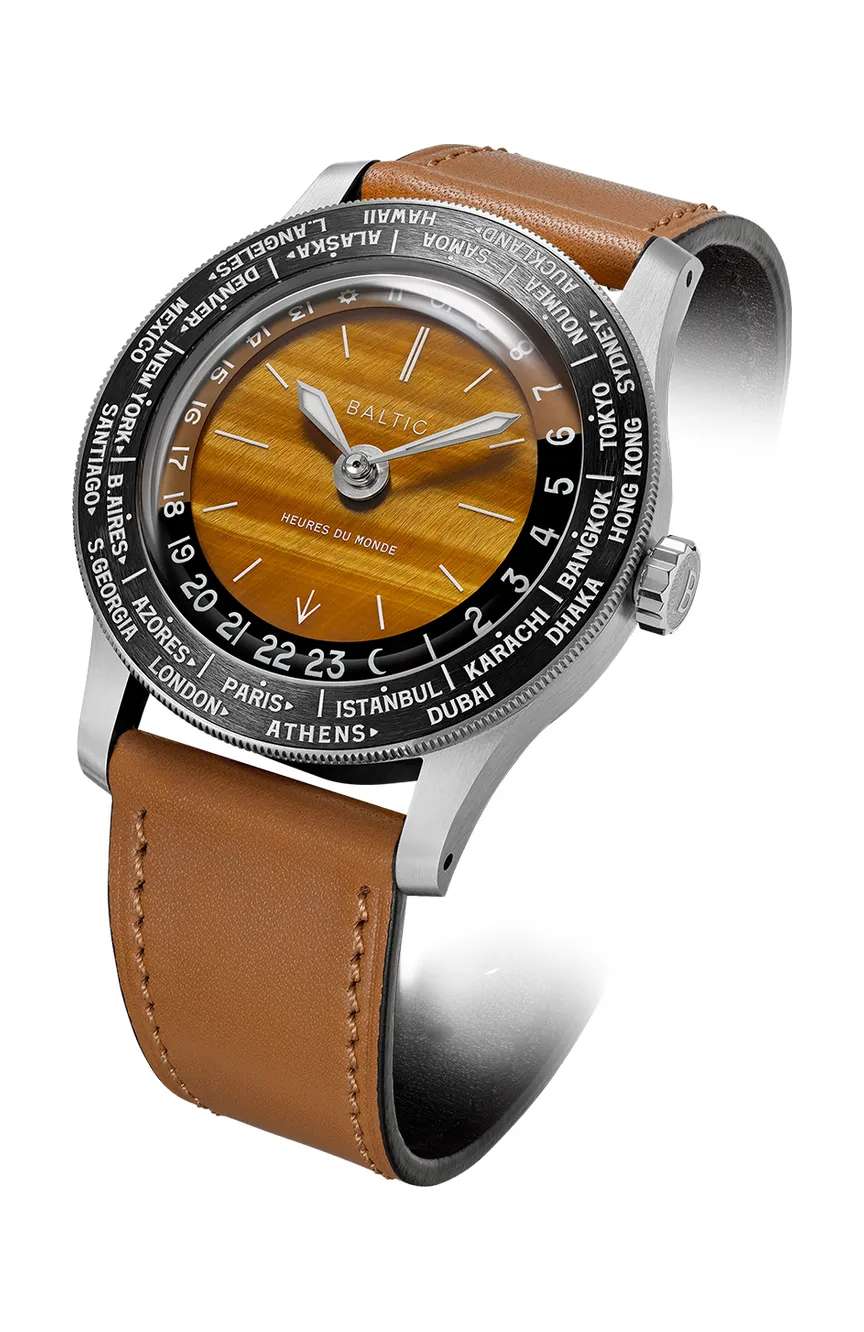 بالتيك Heures du Monde Worldtimer - Tiger Eye