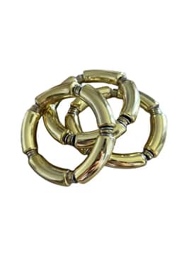 Colette Market Big tube gold necklace